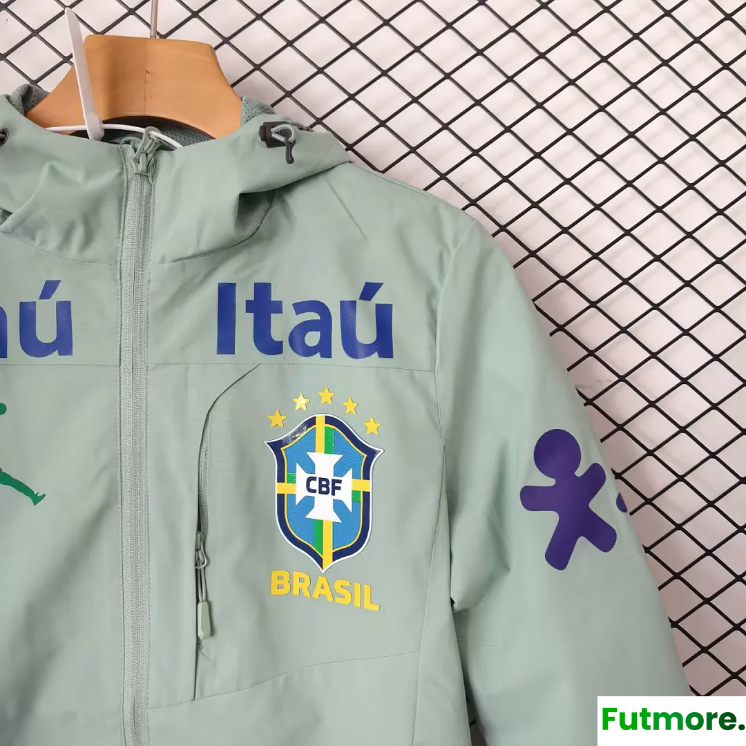 2026 Brazil Jordan light green Windbreaker Jacket