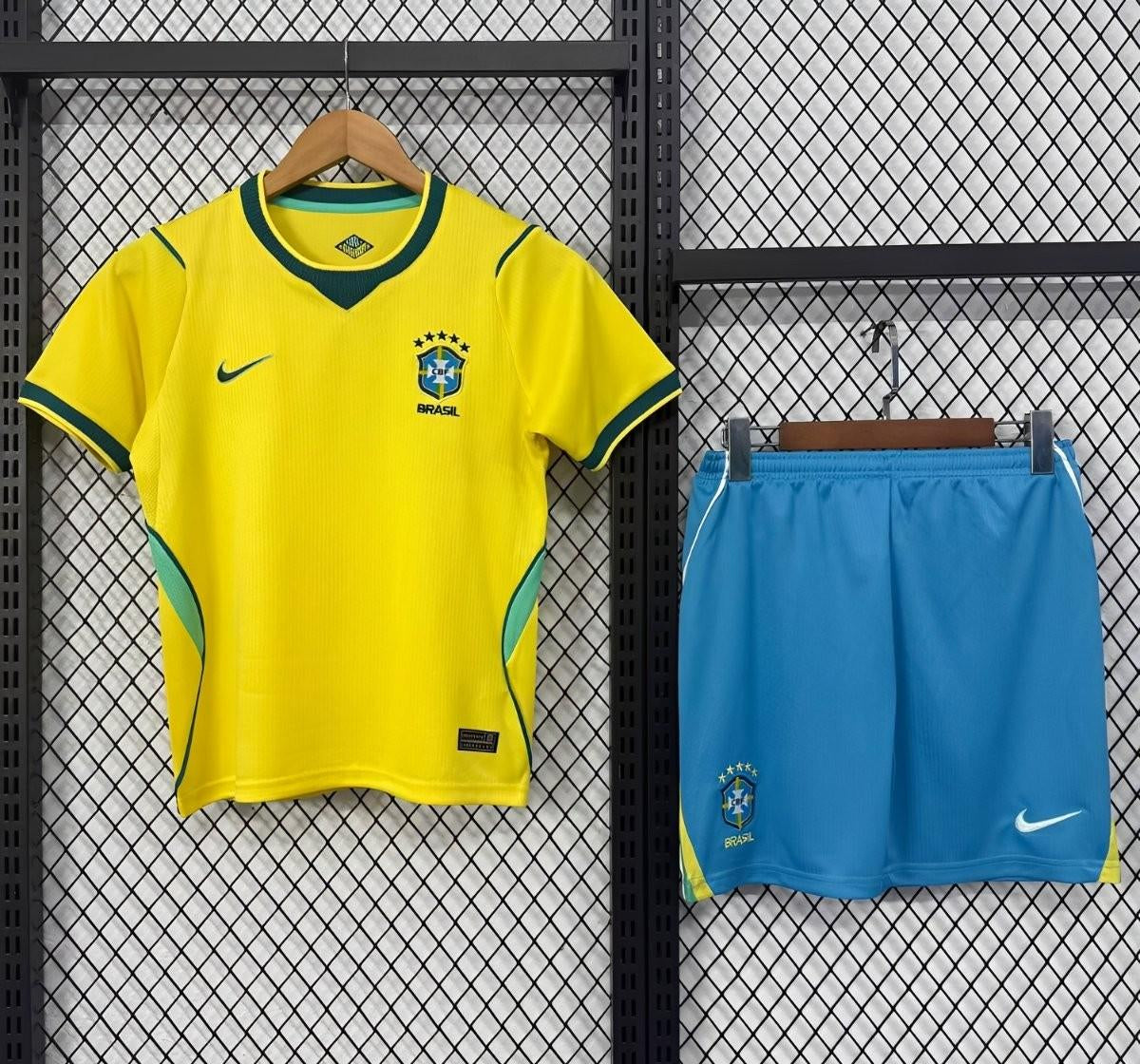 2026 Brazil Home World Cup Kids Kit