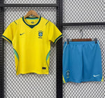 2026 Brazil Home World Cup Kids Kit