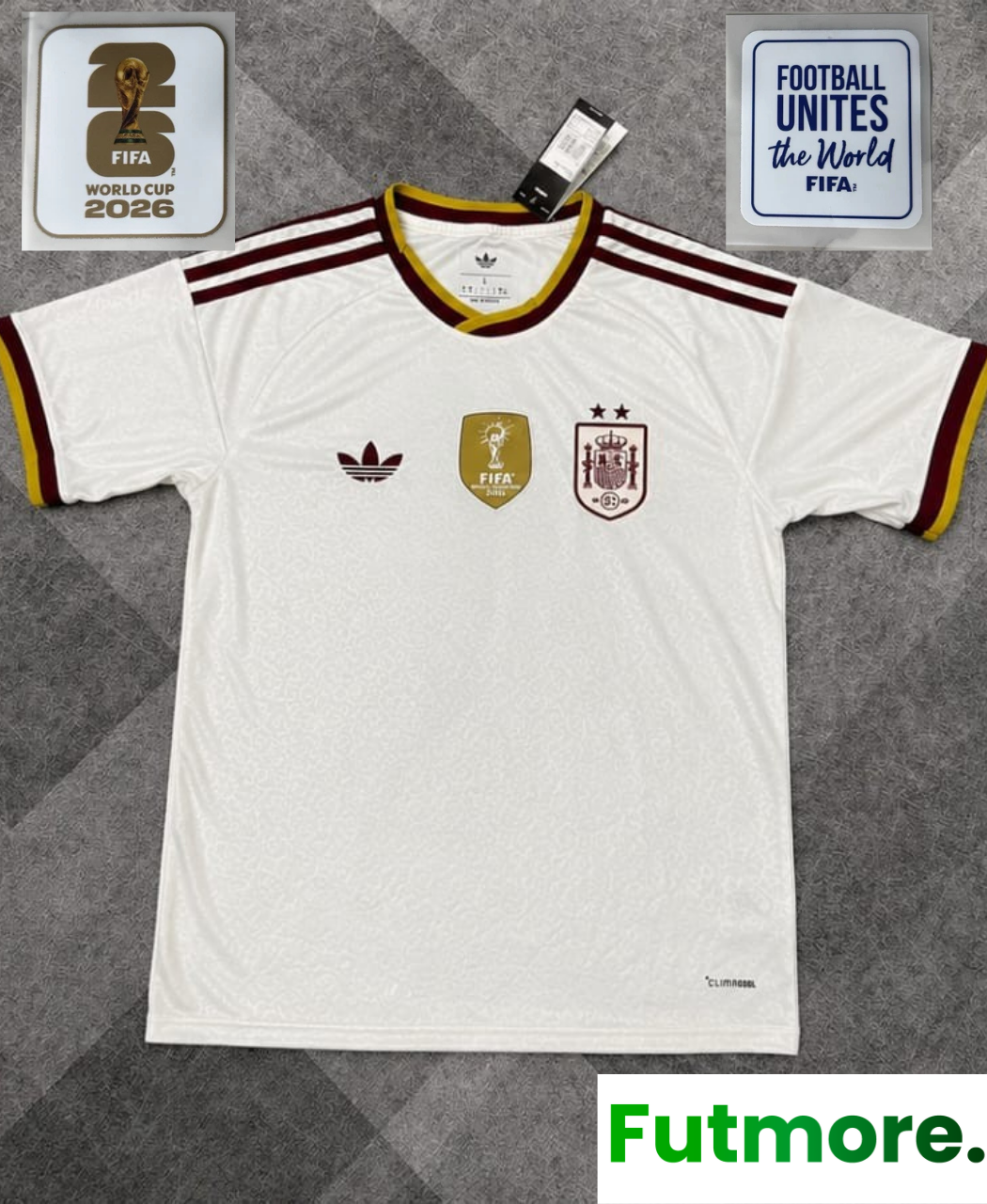 2026 Mens Spain 2 Stars World Cup Away Jersey CHAMPIONS PATCHS