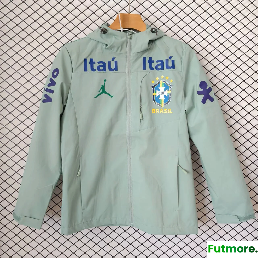 2026 Brazil Jordan light green Windbreaker Jacket
