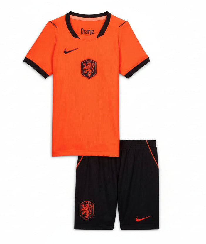 Netherlands 2026 Home Kids Kit Jersey World Cup