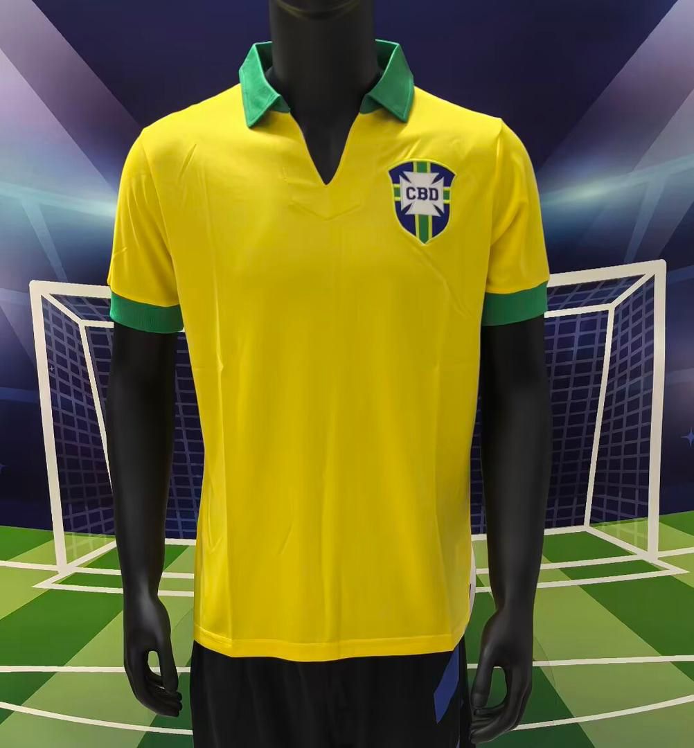 1962 Brazil Home Retro Jersey