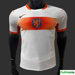 Player Version 2026 Netherlands Away White Jersey