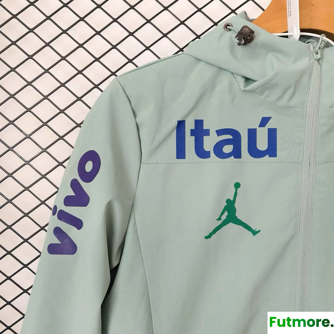 2026 Brazil Jordan light green Windbreaker Jacket