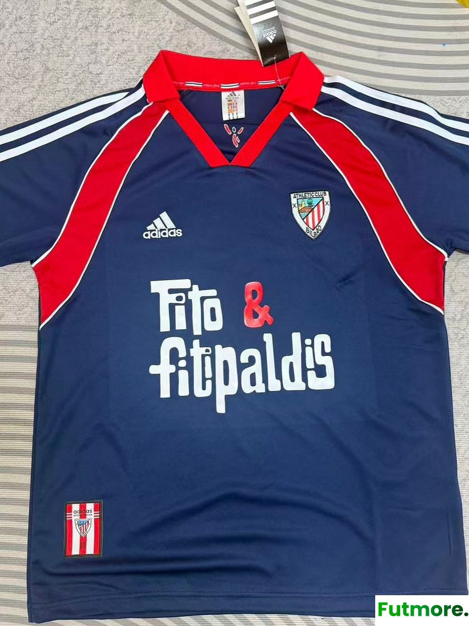 1999/00 Athletic Bilbao Away Retro Jersey FITO & FITIPALDIS