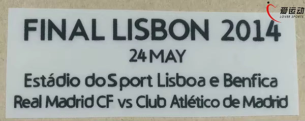 PATCH / BADGE - REAL MADRID FINAL 2014 LISBON