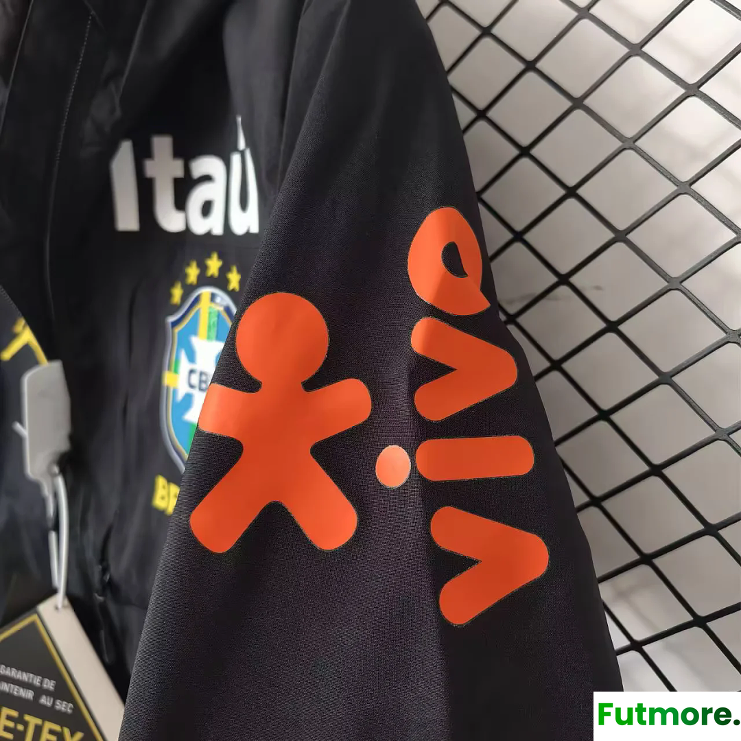 2026 Brazil Jordan black Windbreaker
