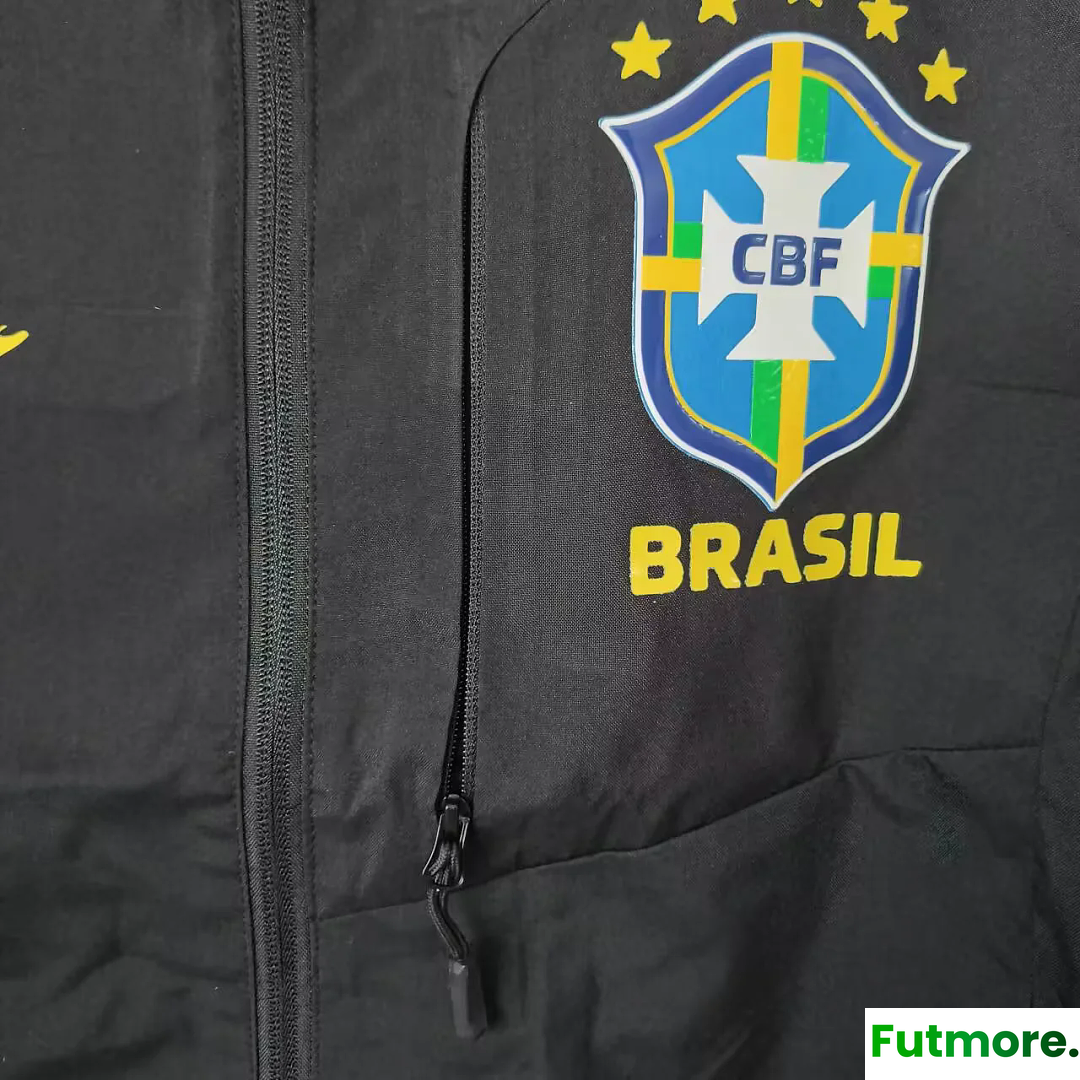 2026 Brazil Jordan black Windbreaker