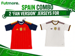 2026 Mens Spain 2 Stars World Cup COMBO Jersey CHAMPIONS
