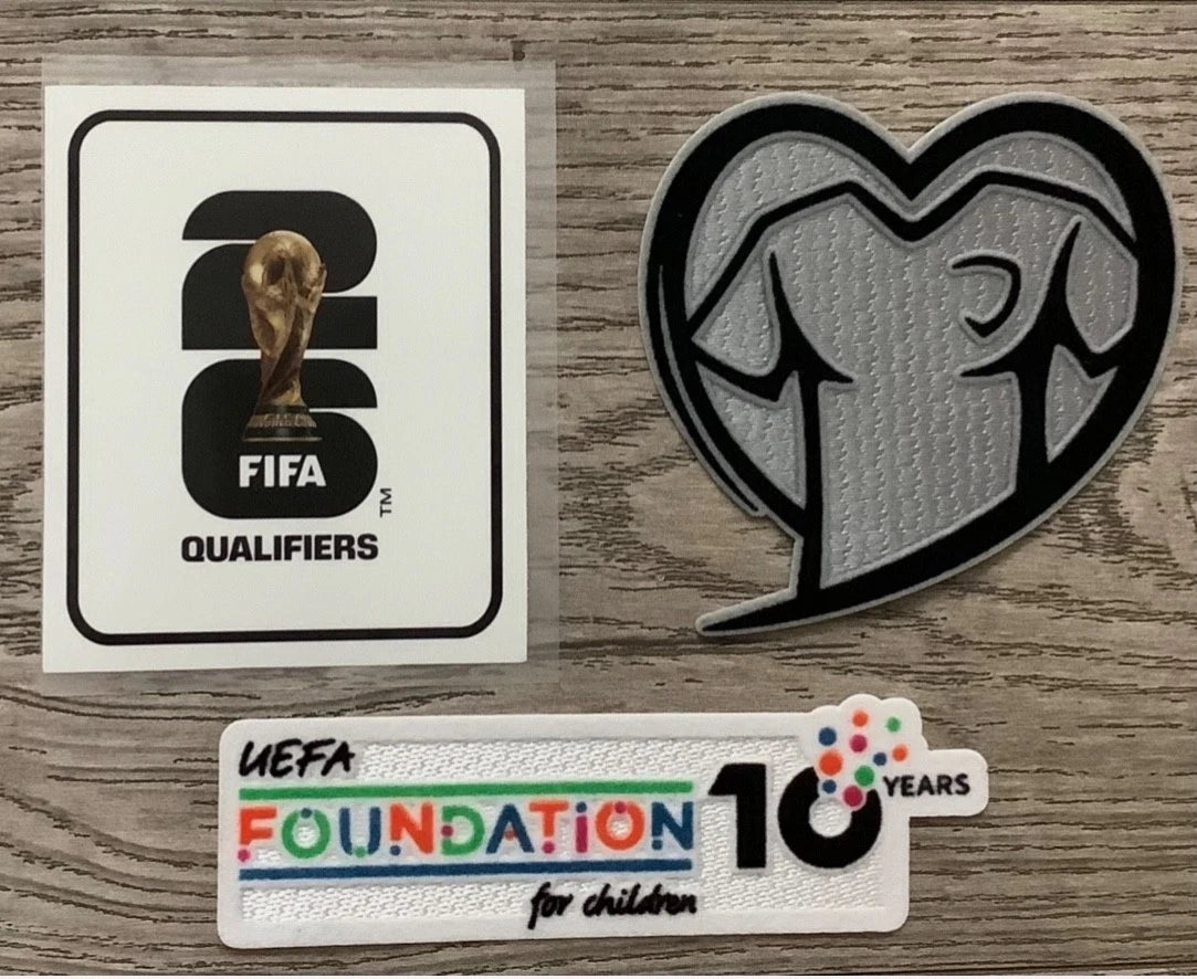 2026 WORLD CUP QUALIFIERS PATCH BADGE SET UEFA